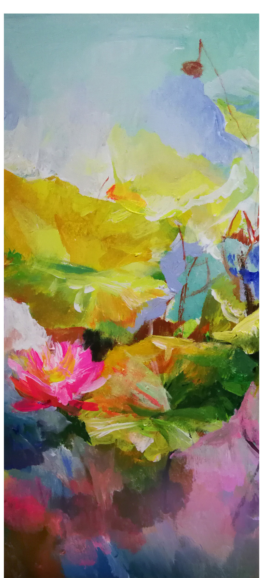 广西艺术学院 罗佳欣《绚烂》布面油画 原创精品