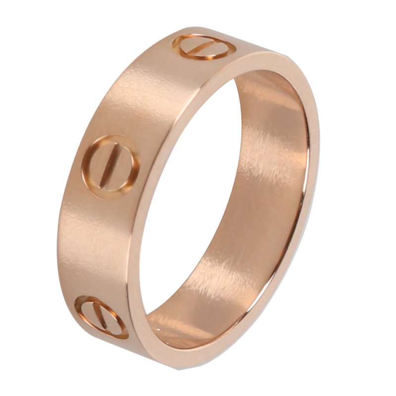 [9.9新]卡地亚cartier 750玫瑰金 love系列宽版戒指59号