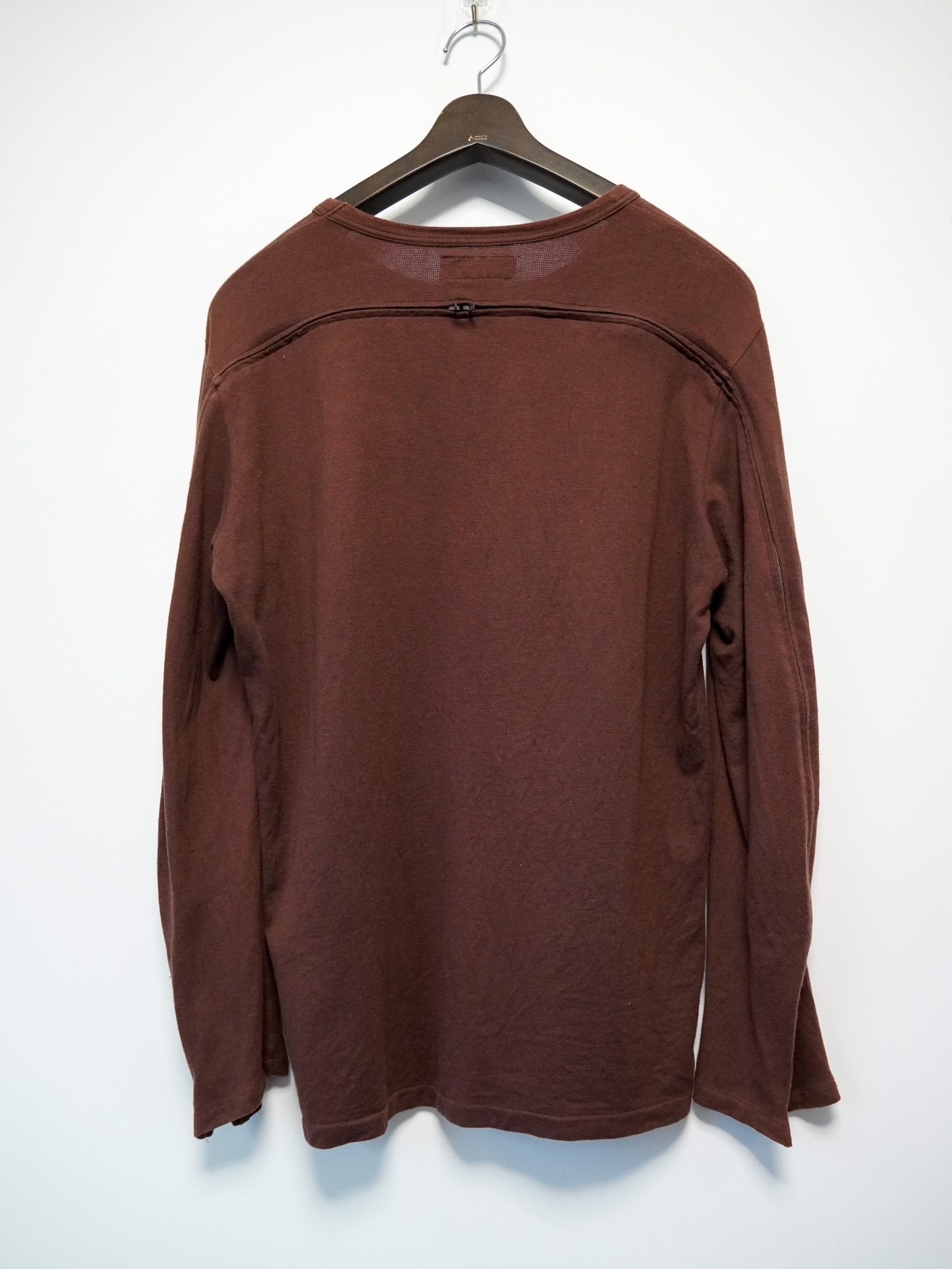 Yohji Yamamoto 2004AW Brown Back-Zip Top — back