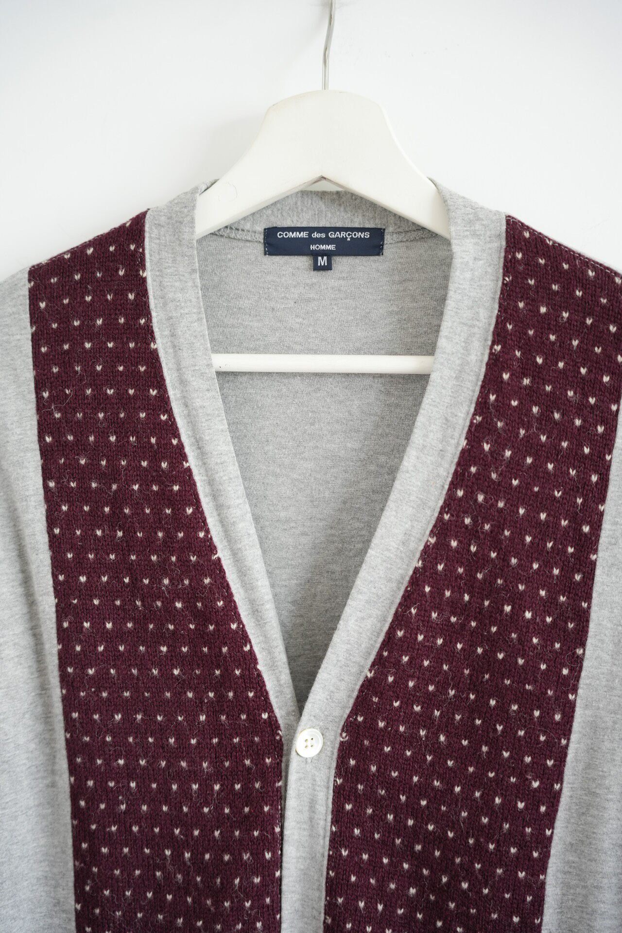 Comme des Garcons 11AW Nordic Cardigan — detail