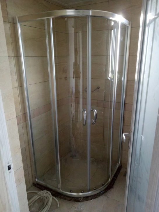干湿分区淋浴房.隔断，异形定制安装