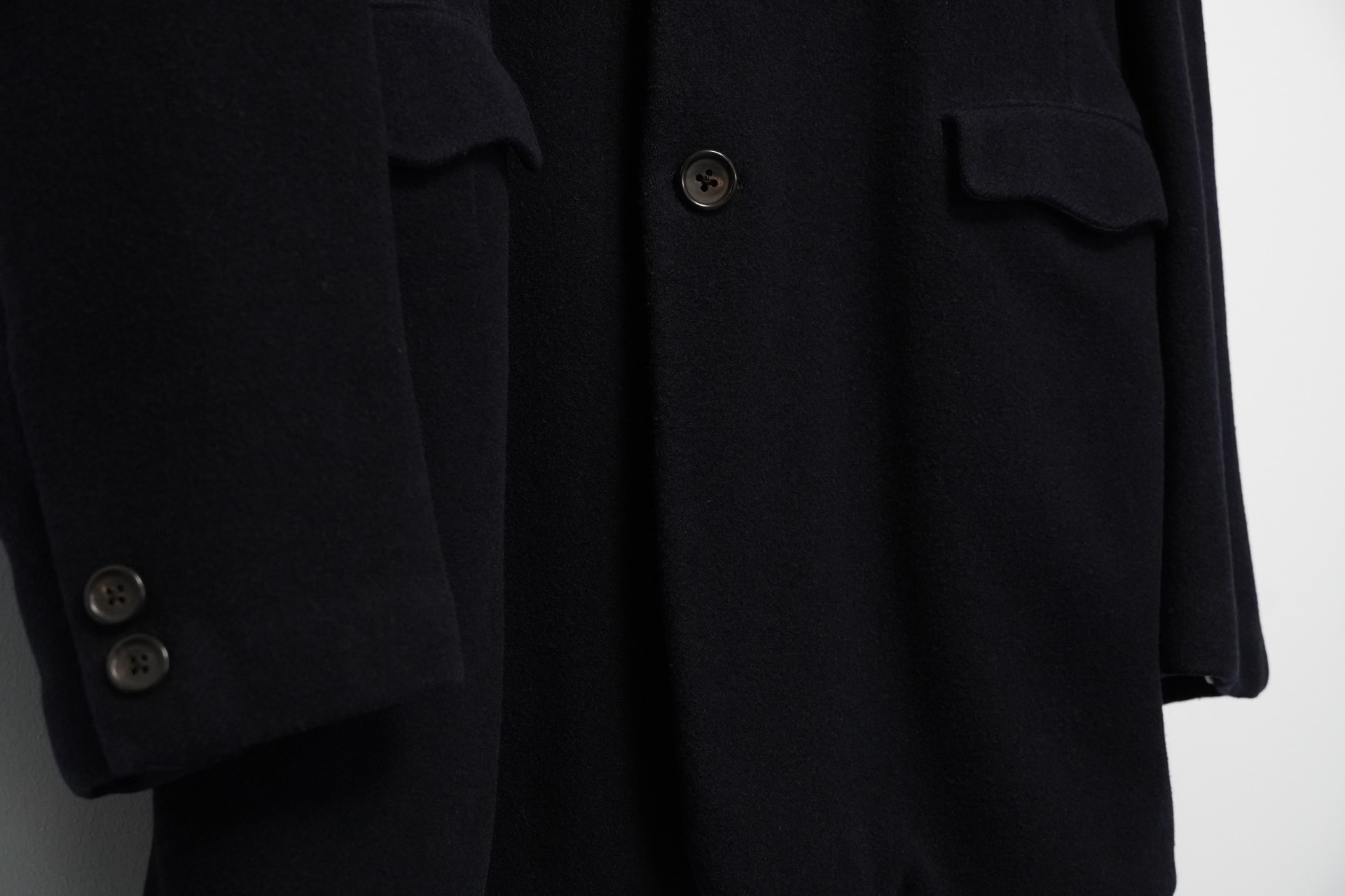 Yohji Yamamoto 87AW Black Wool Coat — back
