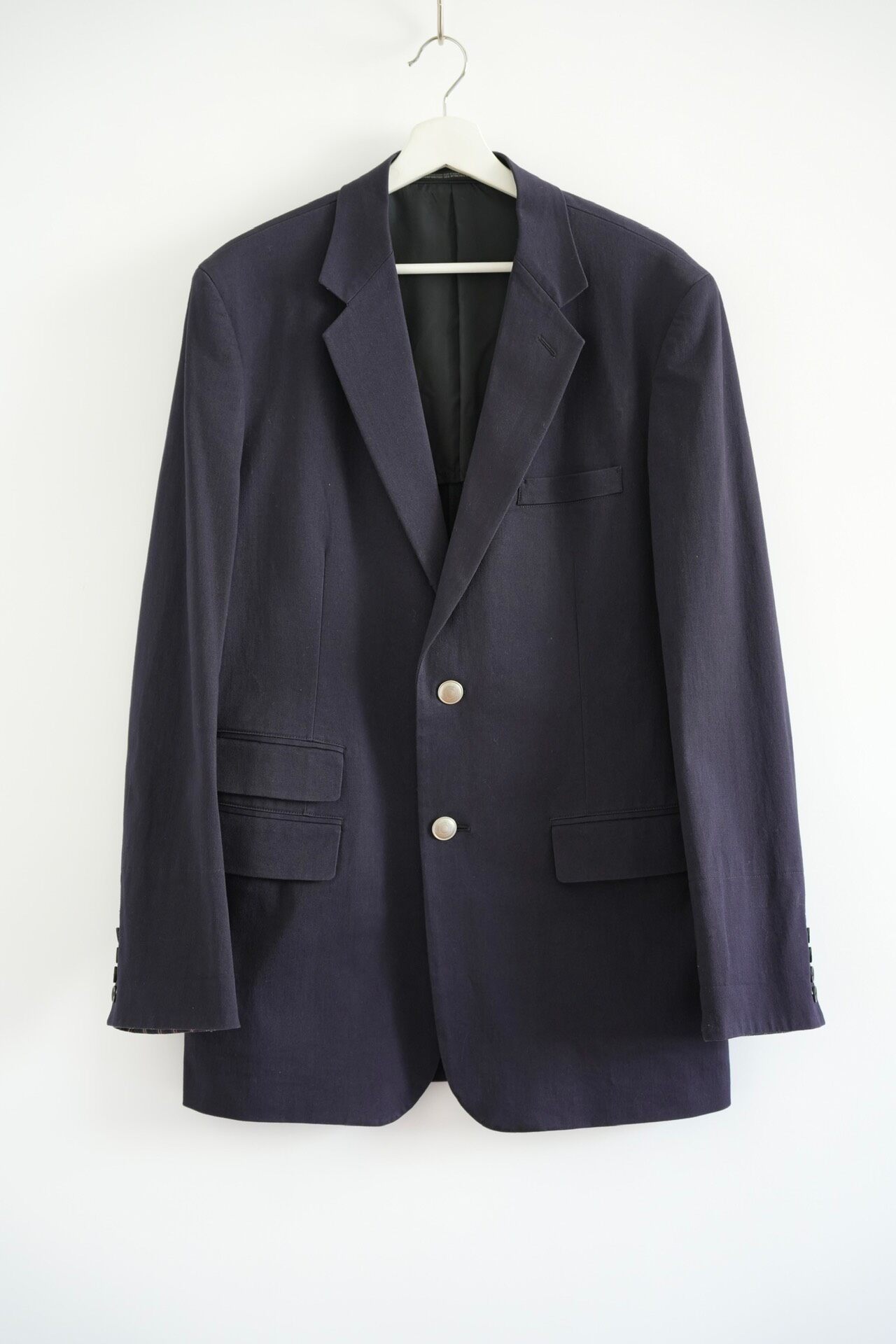 Yohji Yamamoto 12SS Silver Button Blazer — front