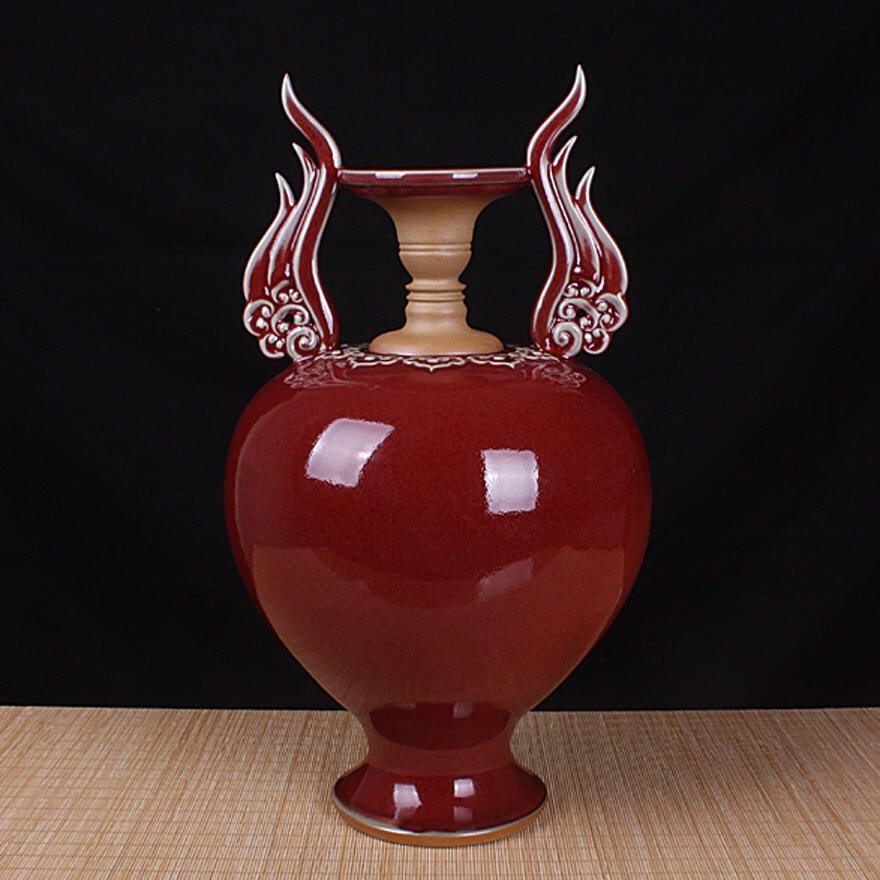 五大名窑 钧瓷《同心瓶》 国大师王建伟 原产地钧窑矿石釉精品