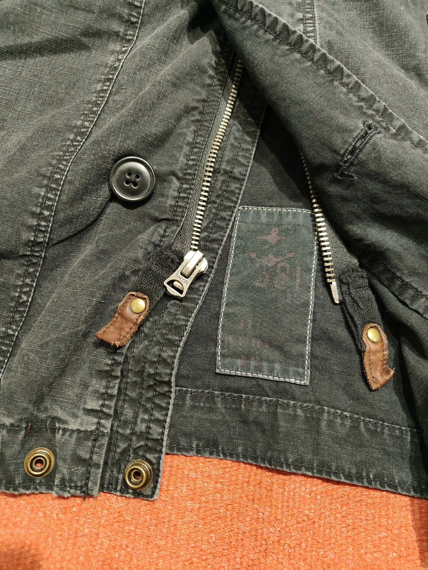 RRL Polo Ralph Lauren Hooded Jacket — label