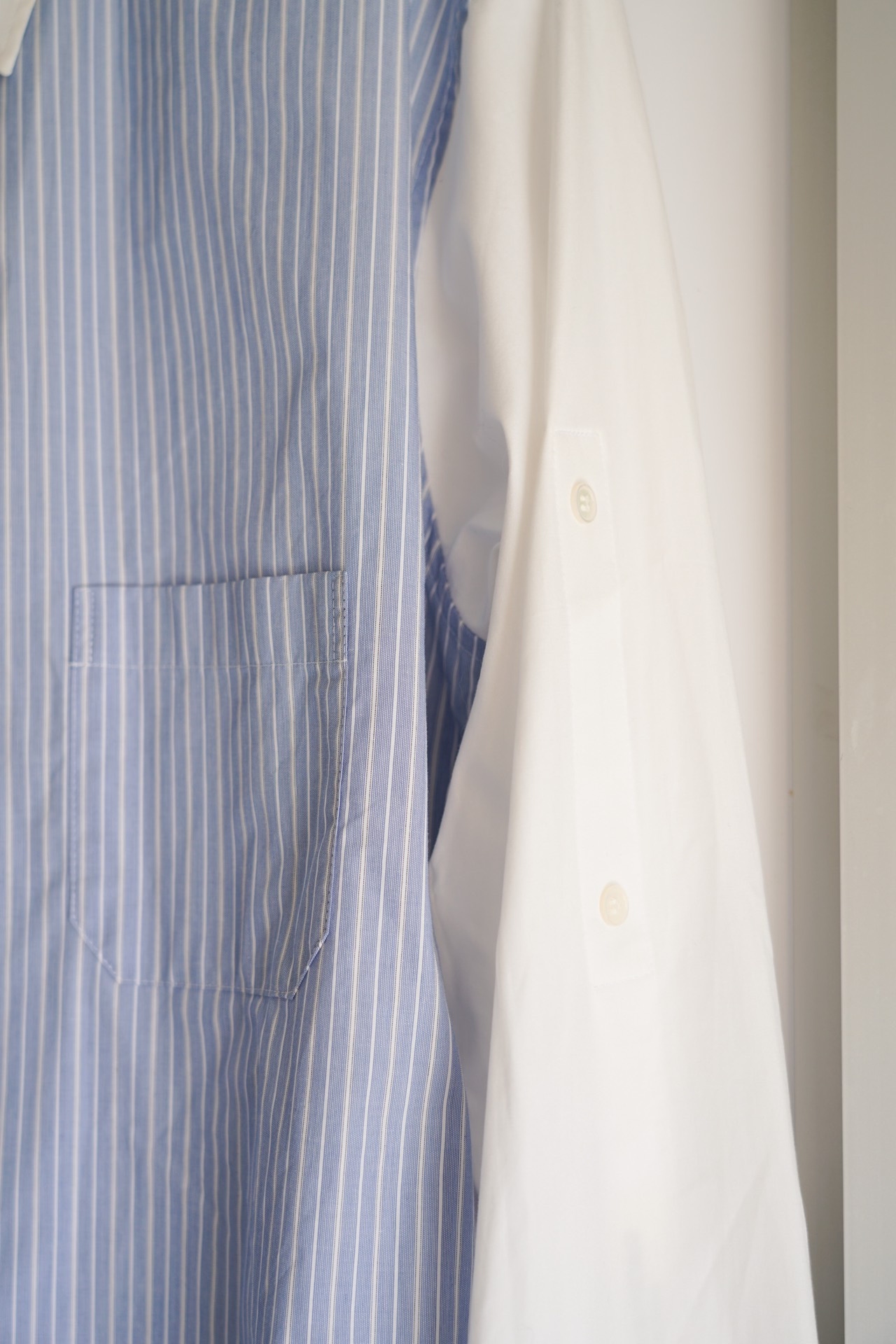 Yohji Yamamoto 13ss Blue Stripe Shirt — back