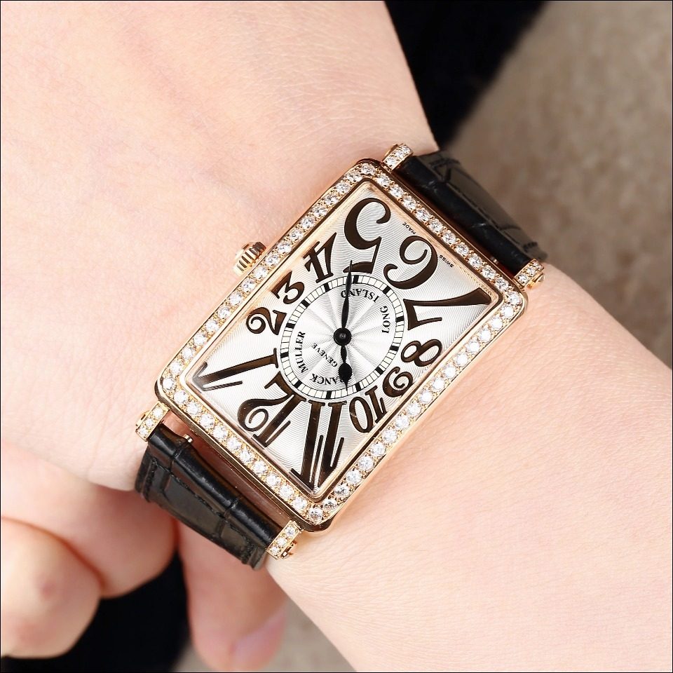 [9.5新]法兰克穆勒952 qz rel d 1r玫瑰金原镶钻石英女表