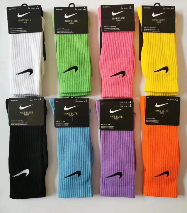 NIKE耐克运动袜长筒袜彩色运动袜19年新款Nike耐克彩