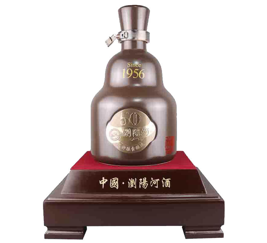 4浏阳河酒 2019年52度3l 6斤装 浓香型 香白酒名酒送礼收藏带底座