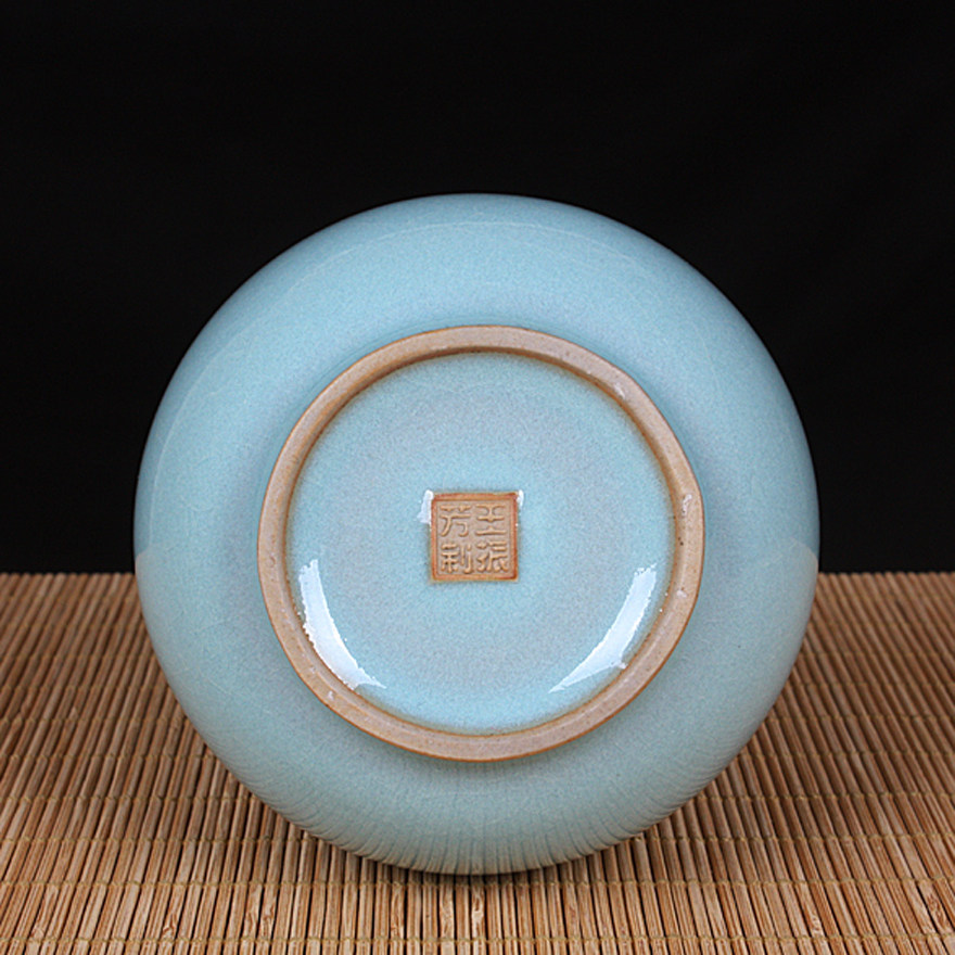 汝瓷玉壶春花器 王振芳 中国工美行业艺术大师 原产地汝窑玛瑙釉