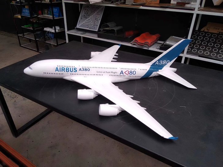 空客A380大型3d打印飞机模型航空飞机大型摆件活动道具展览品