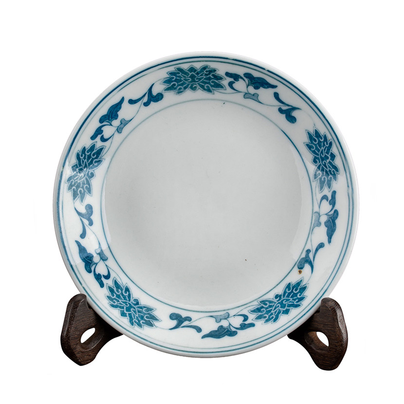 官窑 系1988年大会堂国宴厅用瓷 矿物质颜料藏品 洪江大球泥盘