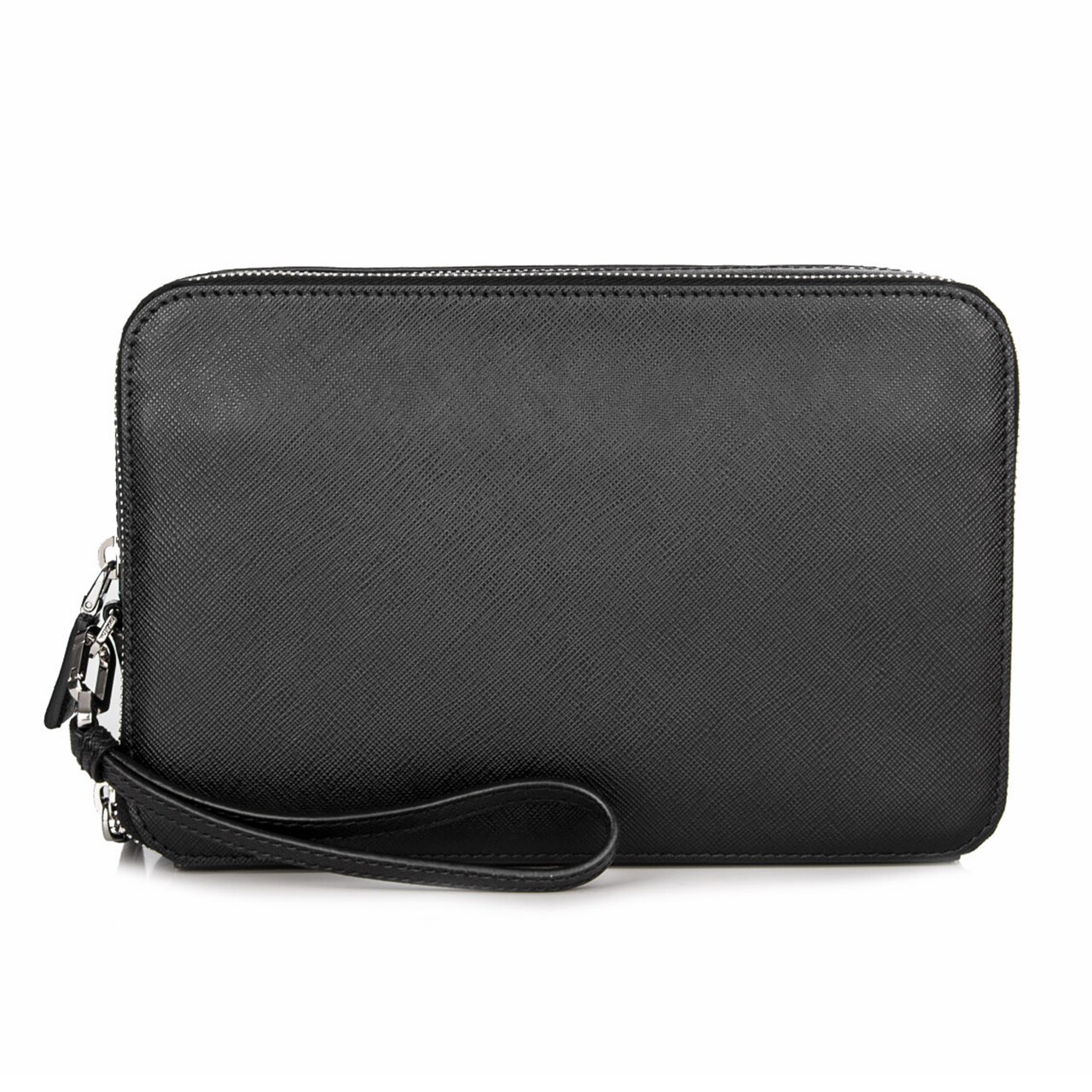 [9.9新]普拉达prada男士手拎包手拿包黑色未使用*