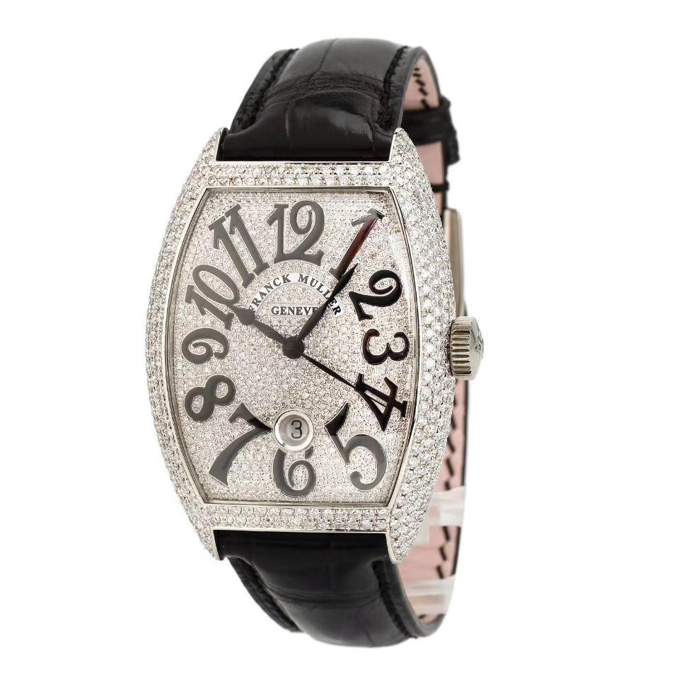 【9.9新】fm法兰克穆勒手表男后镶钻满天星自动机械款男表8880