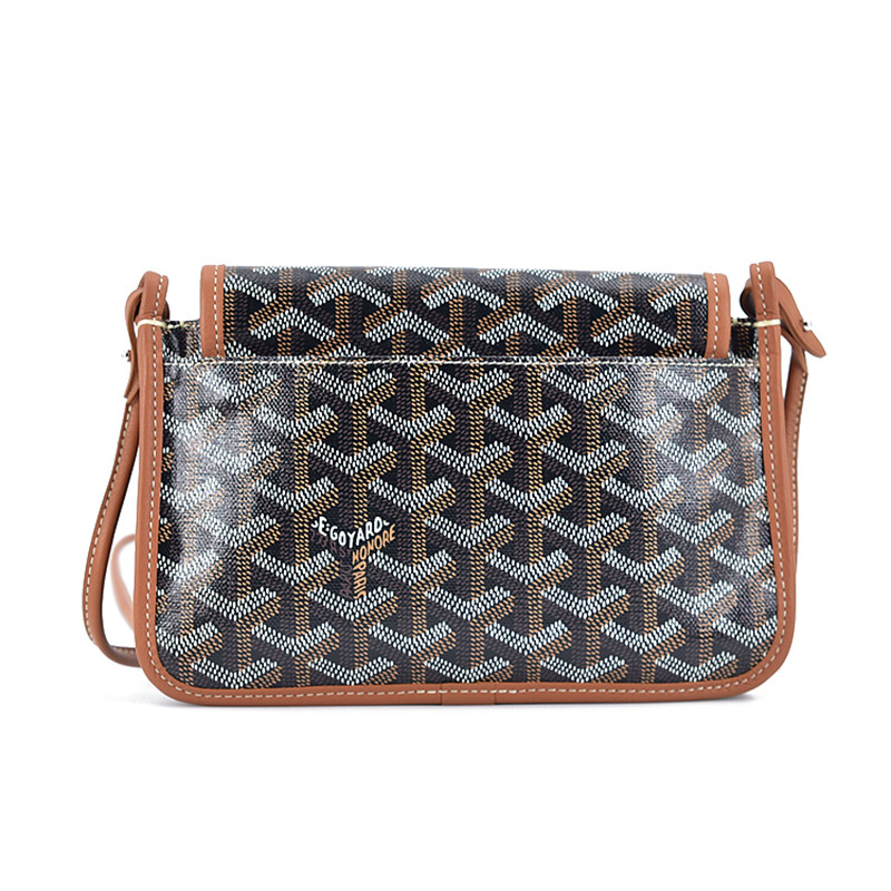[9.9新]戈雅高雅得goyard 经典老花黑色plumet信封包单肩斜挎包