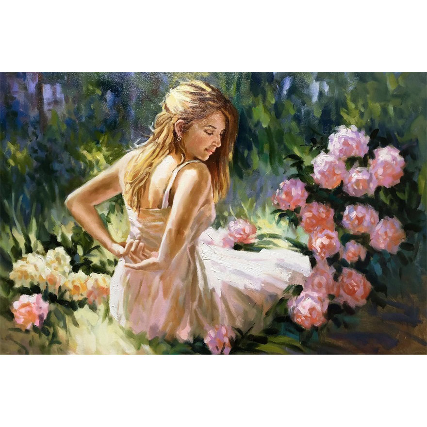 黄欣雨《阳光灿烂》油画