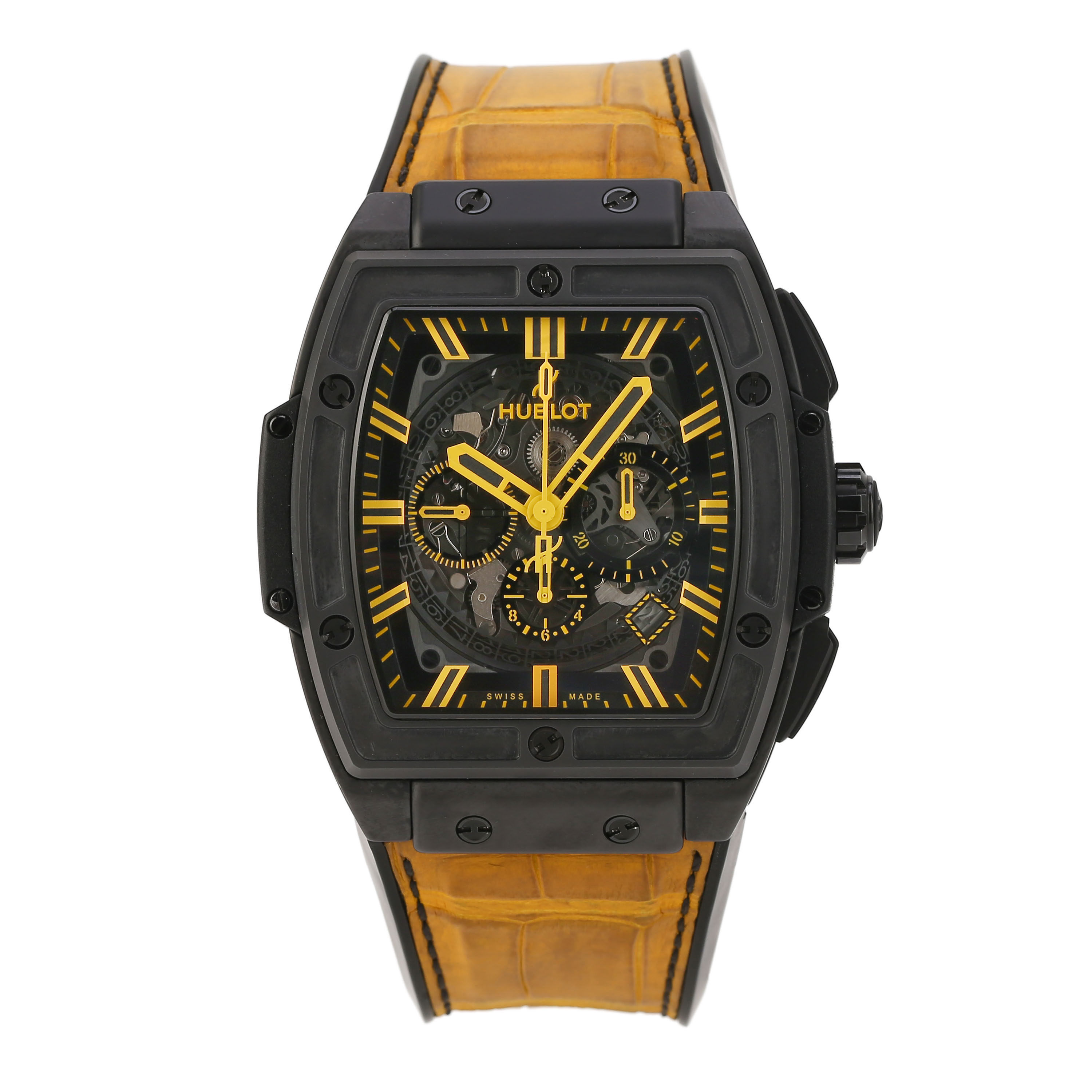 5新]宇舶big bang系列黑色陶瓷全自动机械男表601.cy.0190.lr