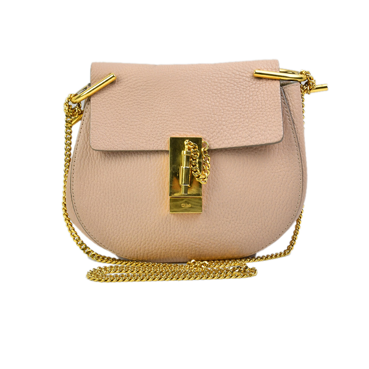 [二手9.5新]克洛伊chloe女士全皮翻盖斜挎小猪包1736mmmjm
