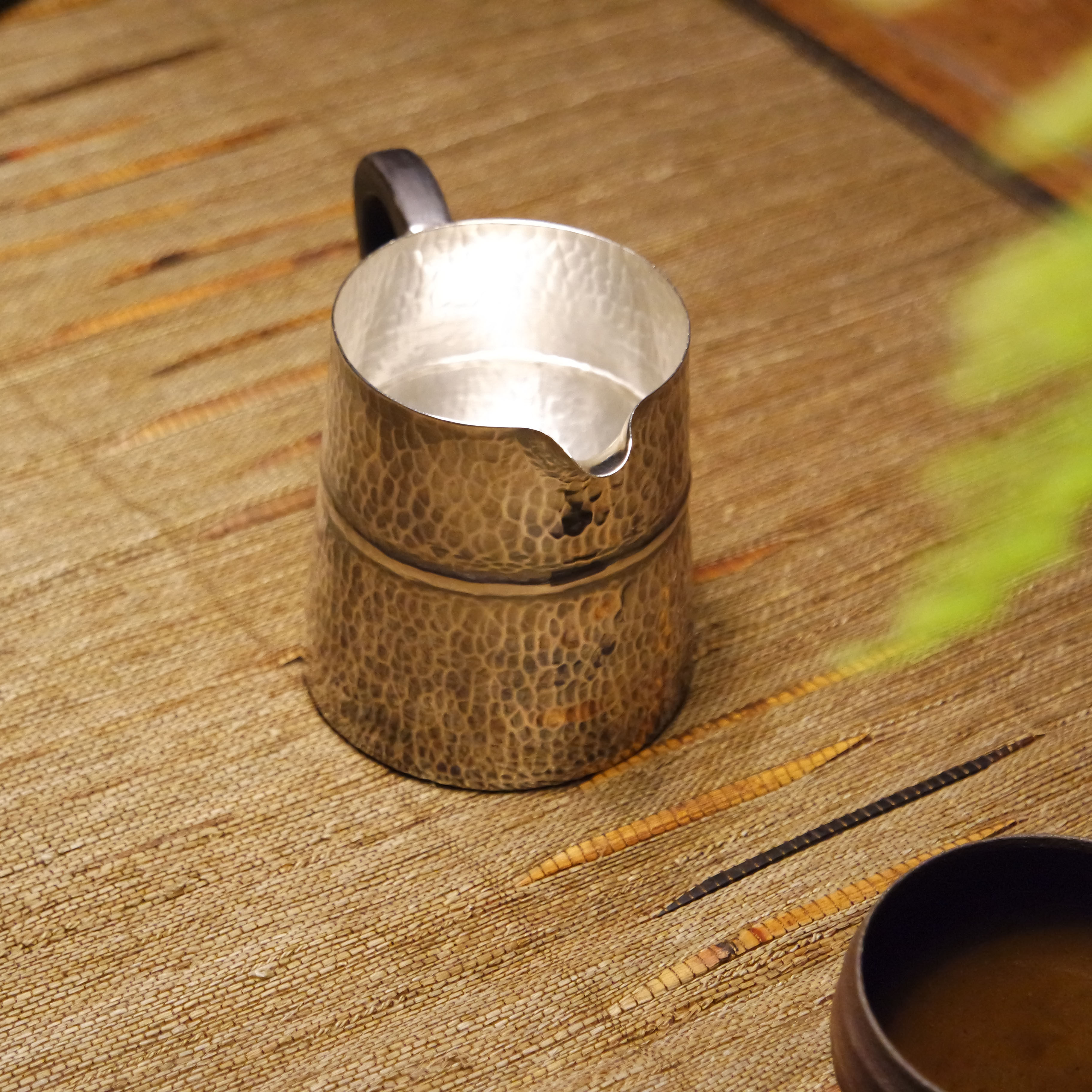 精品银器《无界》纯银公道杯,999纯银,纯手工,泡茶好器家用