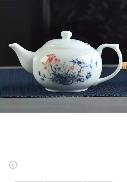 景德镇茶壶一个中小号荷花图案