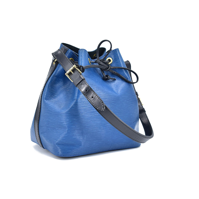[9.0新]路易威登lv epi水波纹蓝色néonoé单肩水桶包