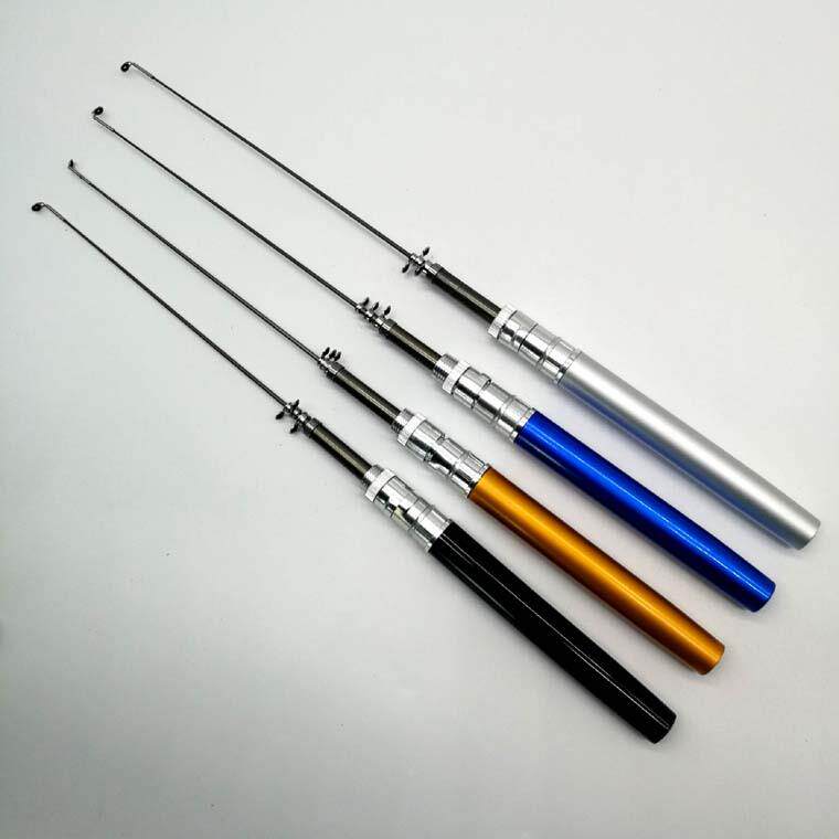 迷你小海竿钢笔小海杆便携带轮冰钓杆筏钓儿童鱼竿钓鱼竿虾杆筏竿