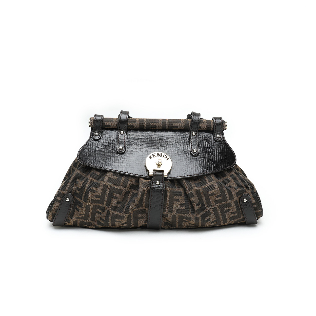 [9.5新]芬迪fendi女士老花帆布ff印花手提包30830