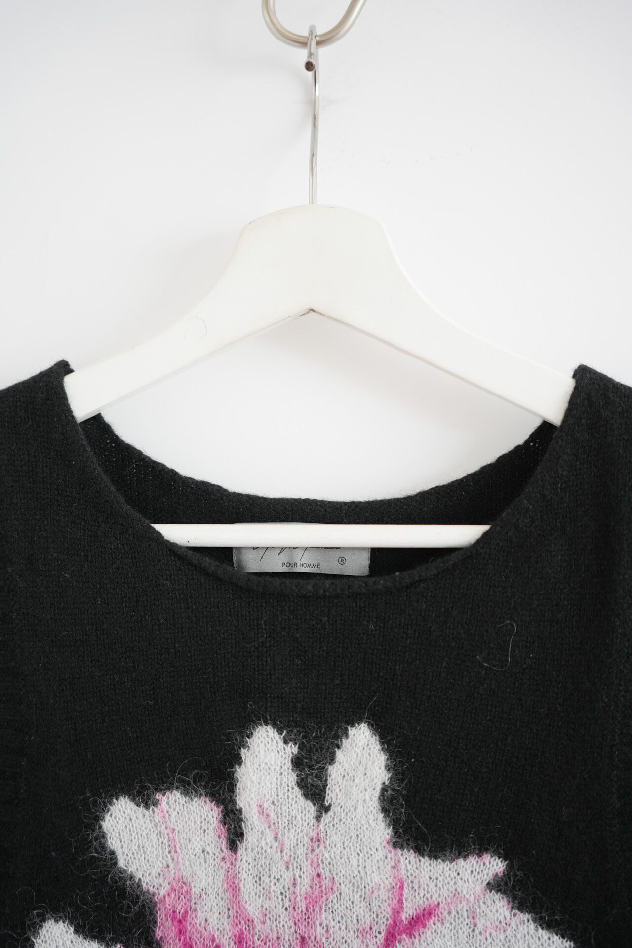 Yohji Yamamoto 21AW Flower Knit Vest — back