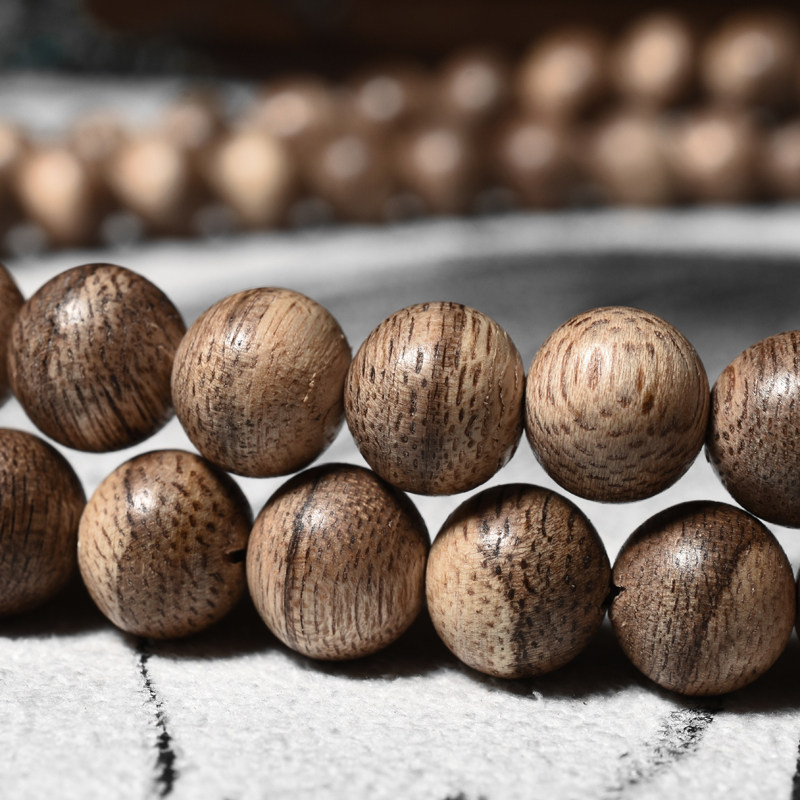 加里曼丹沉香手串 8mm 18.6g 油线清晰 香韵一流 经鉴定