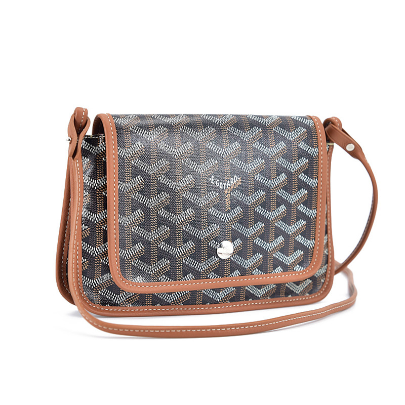 [9.9新]戈雅高雅得goyard 经典老花黑色plumet信封包单肩斜挎包