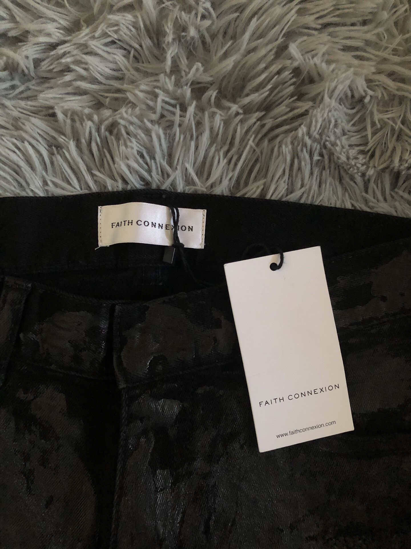 Faith Connexion Paint Splattered Distressed Jeans — back