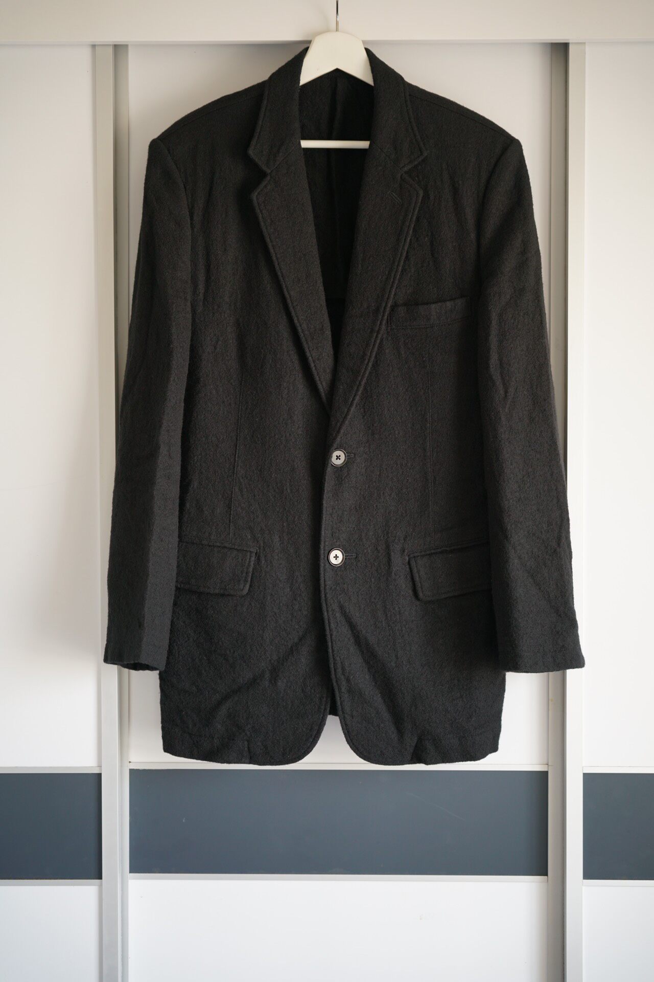 Yohji Yamamoto 12AW Black Wool Blazer