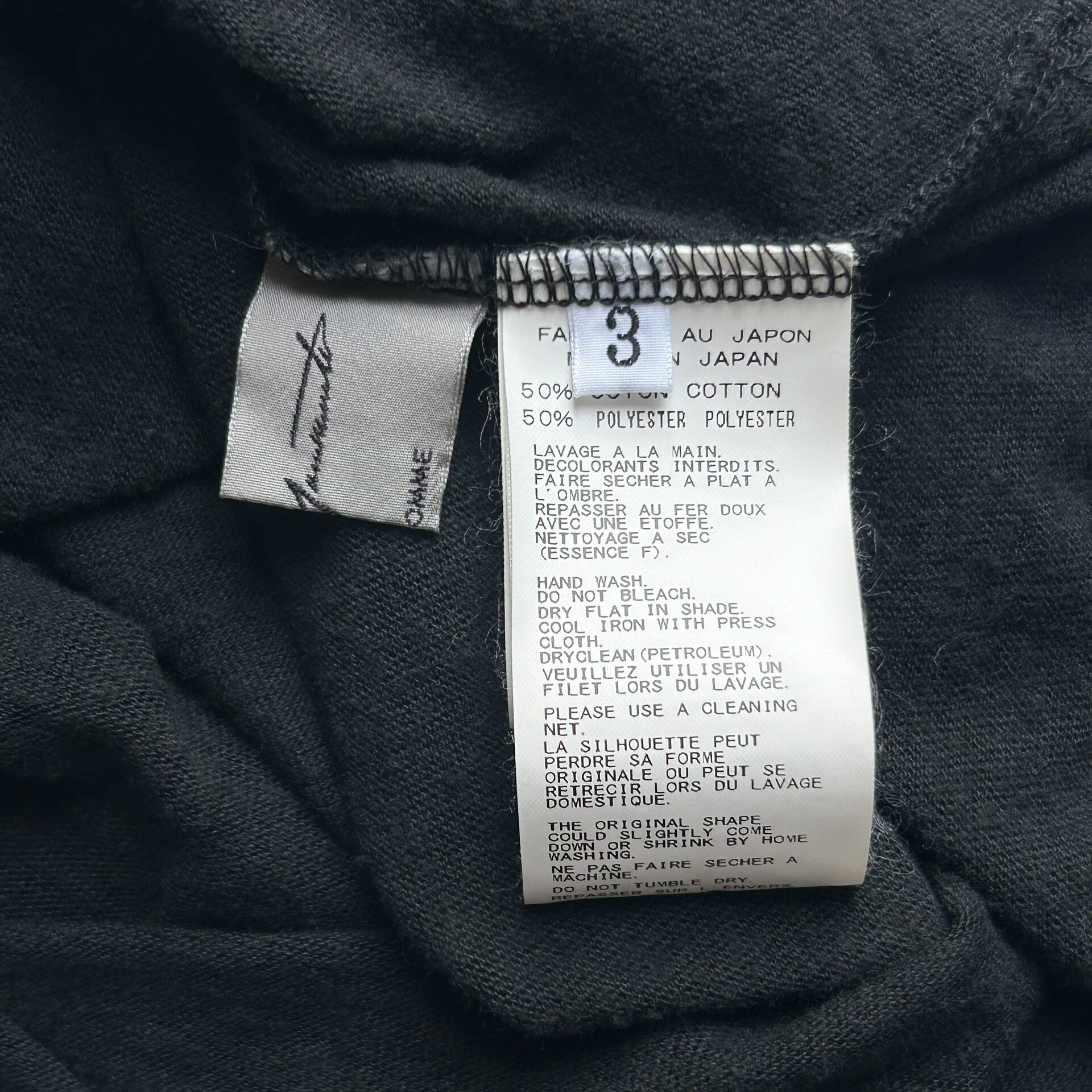 Yohji Yamamoto 15ss Eagle Print T-Shirt — label