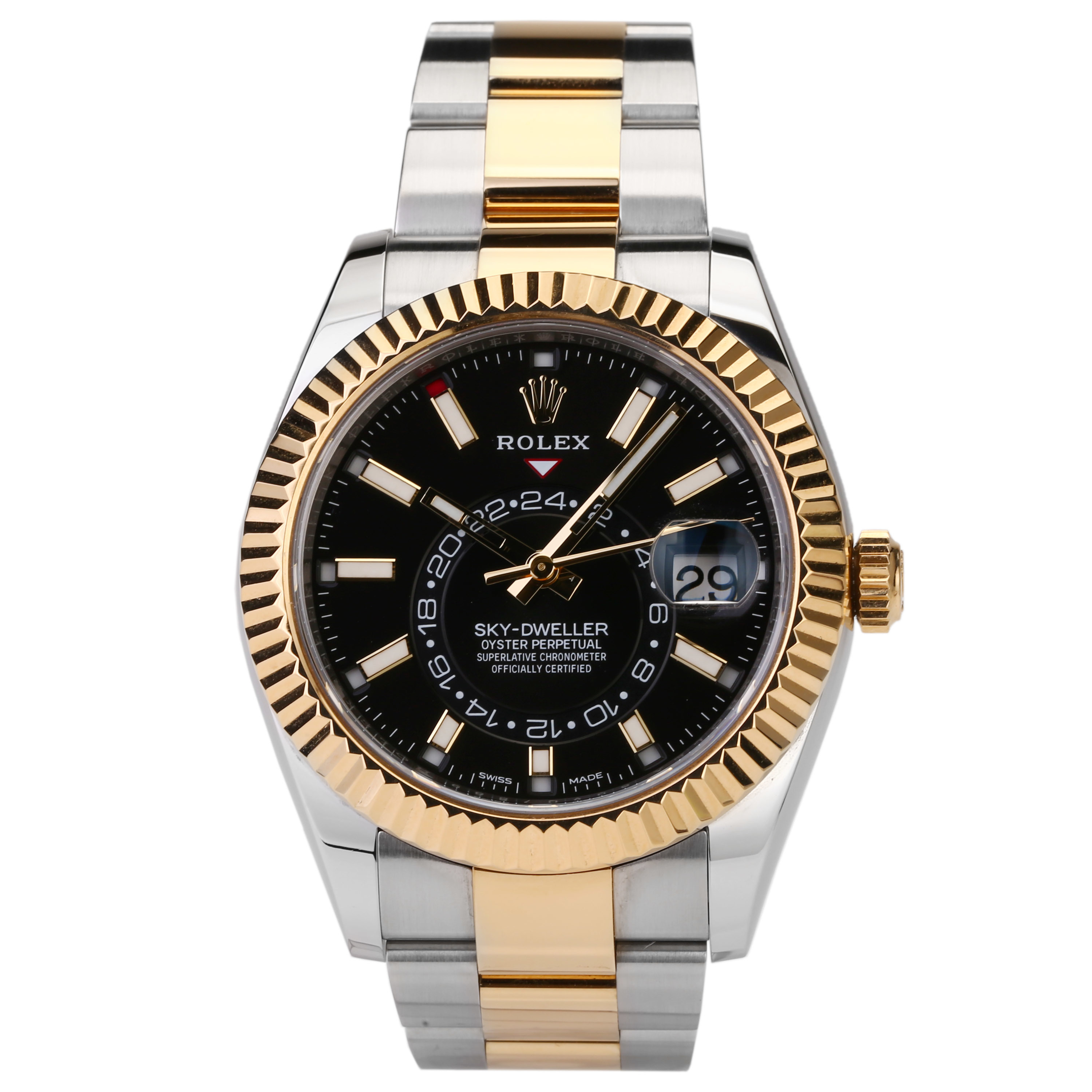 [9.8新]劳力士326933天行者系列黄金精钢自动机械男表