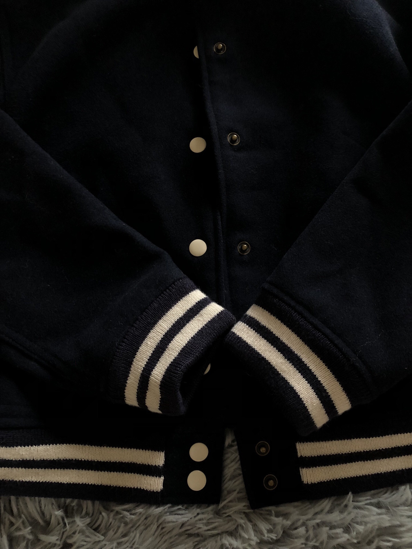Levi's Wool Blend Varsity Jacket — detail