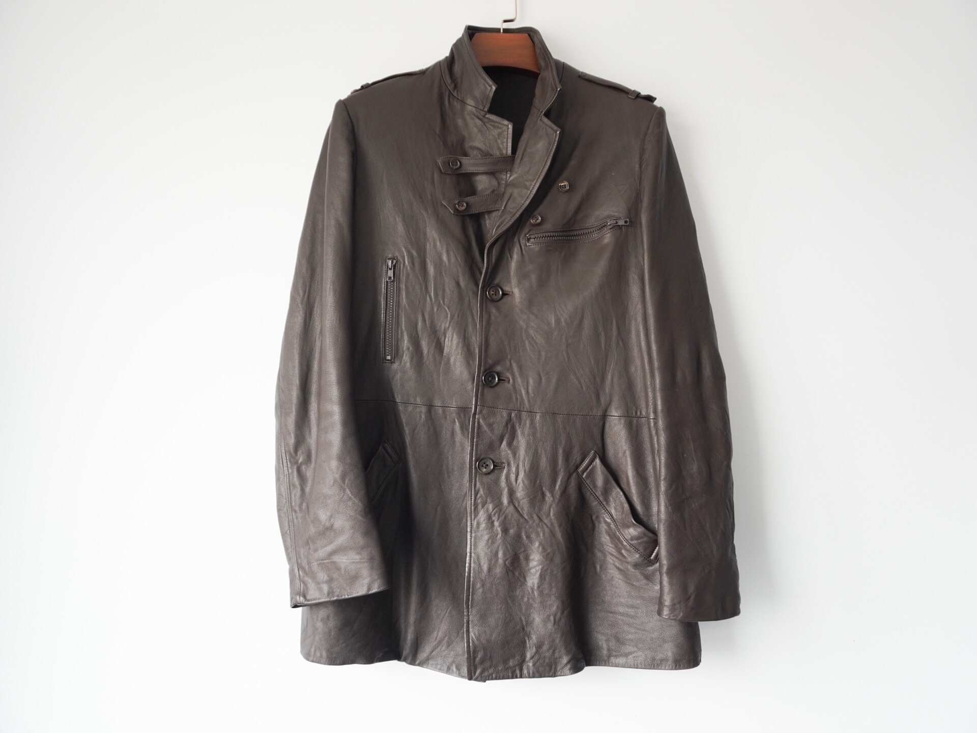 Yohji Yamamoto 2006AW Leather Jacket — front