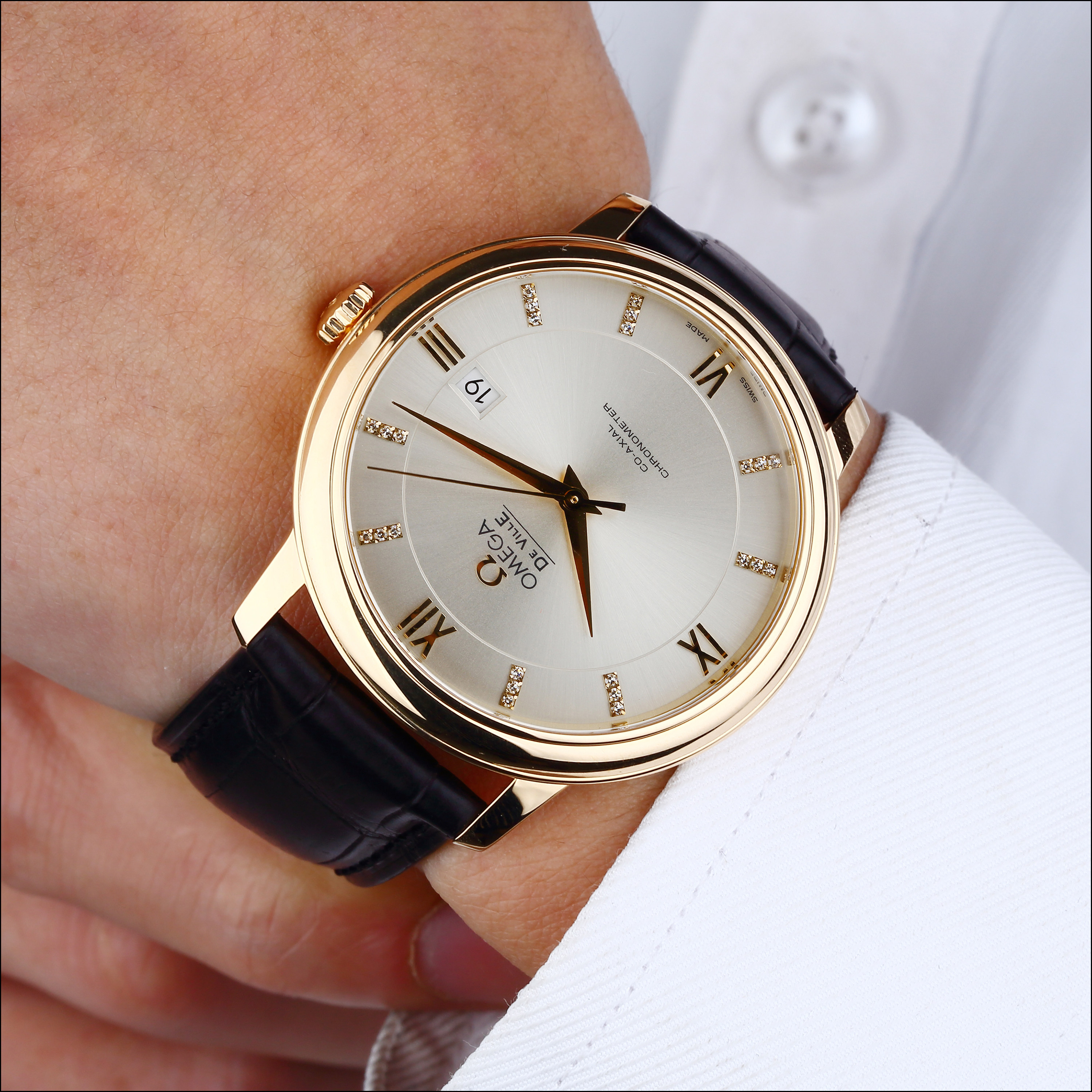 [9.5新]欧米茄424.53.40.20.52.001碟飞系列黄金自动机械男表