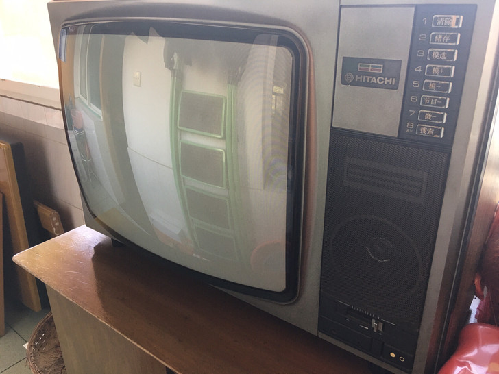 湘潭日立老电视机原装进口彩色电视机21寸可正常开机使用_湘潭家用