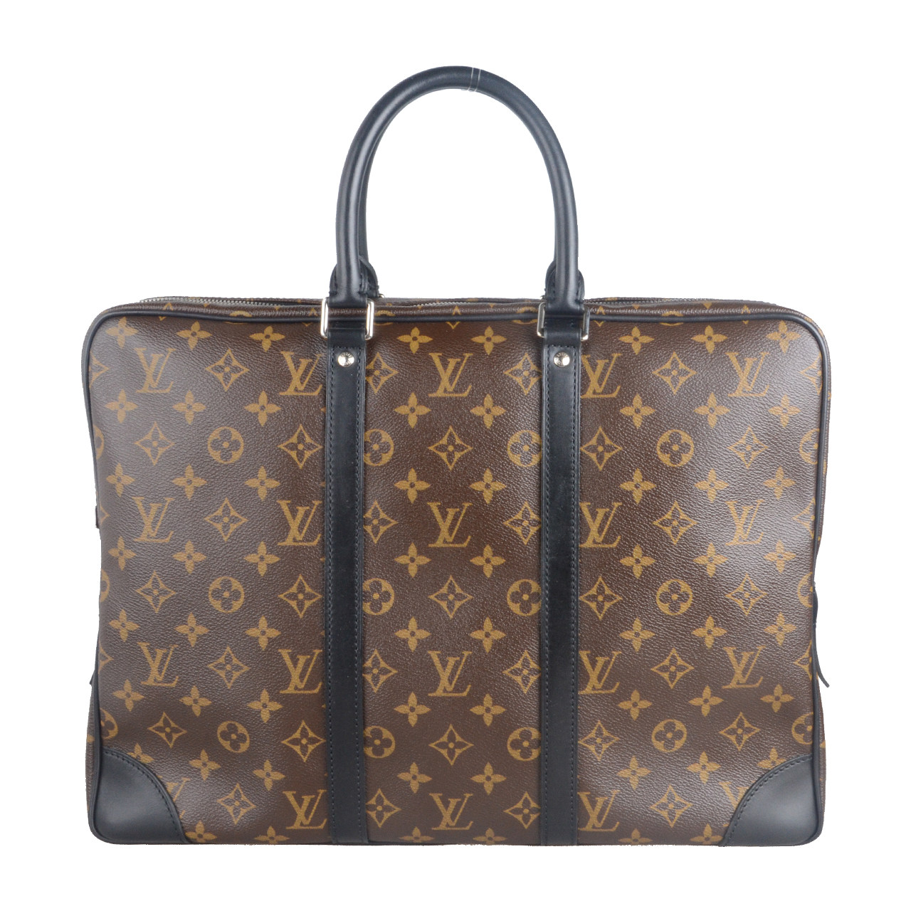 【99新】lv经典pdv公文包老花logo手提包正品男包奢侈品商务包