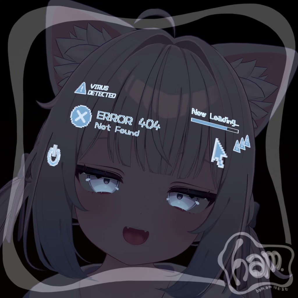 【สำหรับ VRChat・รองรับ MA】ดิจิทัลแฮร์แอคเซส Digital
