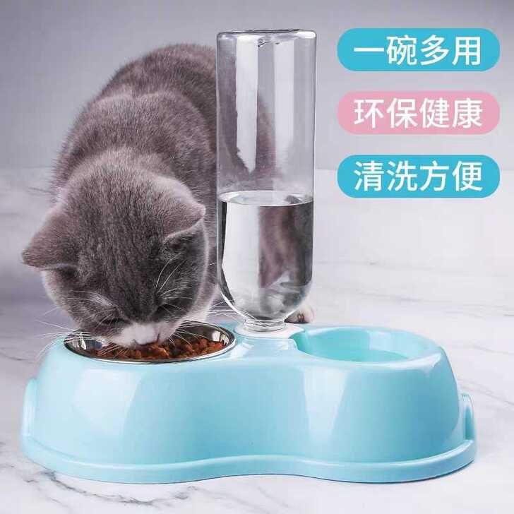 猫碗猫食盆狗碗狗盆猫碗猫食盆狗碗狗盆泰迪狗狗双碗猫咪中小型