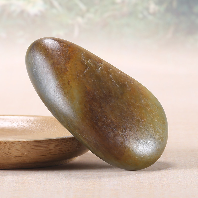 新疆和田玉 籽料褐皮 原真皮 独籽原石113.5克 新疆天佑纳福