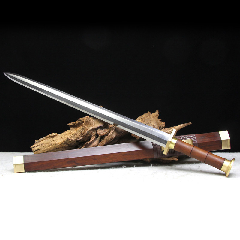 周康有工作室  定秦剑 龙泉剑花纹钢宝剑手工剑一