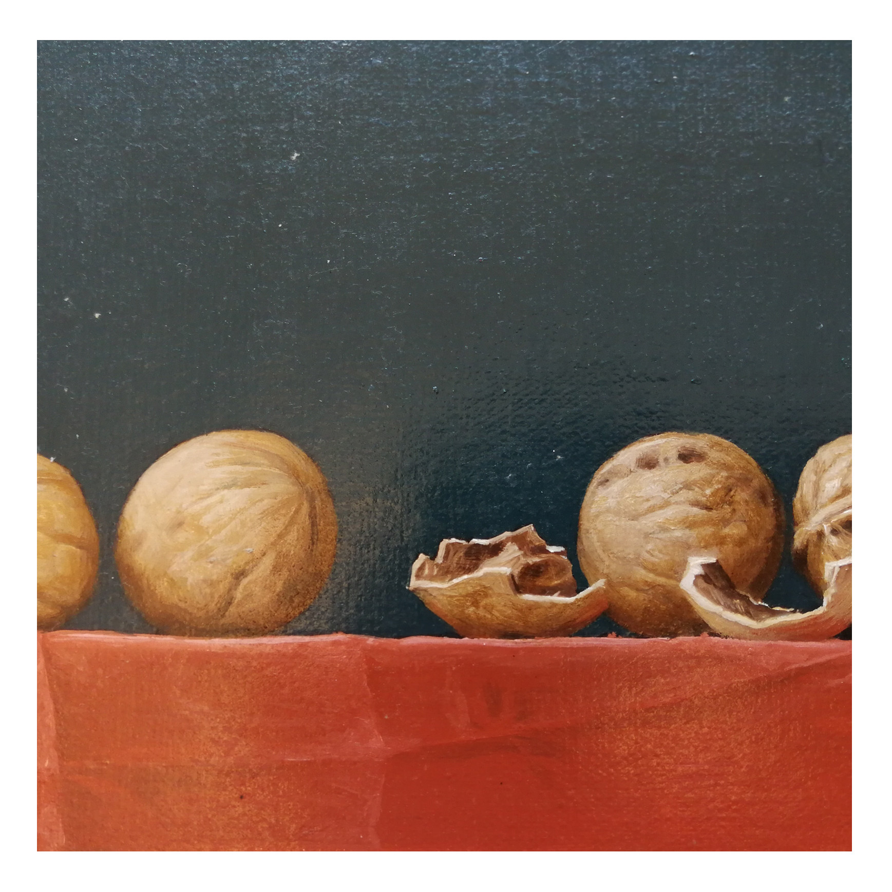 朝鲜油画 功勋艺术家 白明学《核桃》 白虎创作社 星朝美术馆