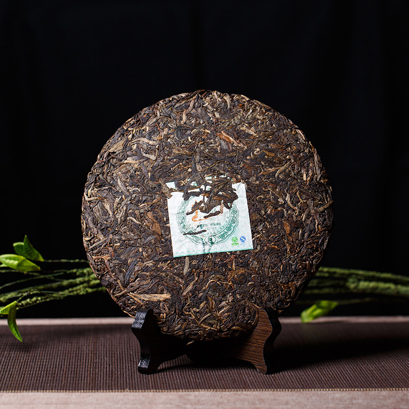 1片 八角亭 2008年 国谊班章 普洱茶生饼 357g/片