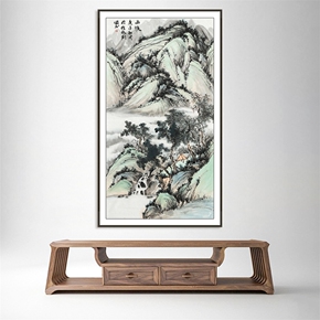 【1元起拍】刘国《雨后》 职业画家 家居装饰 收藏送礼 精品国画成交