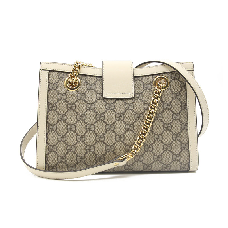[9.8新] 古驰 padlock gg白色单肩背包 小号 女包 小三包