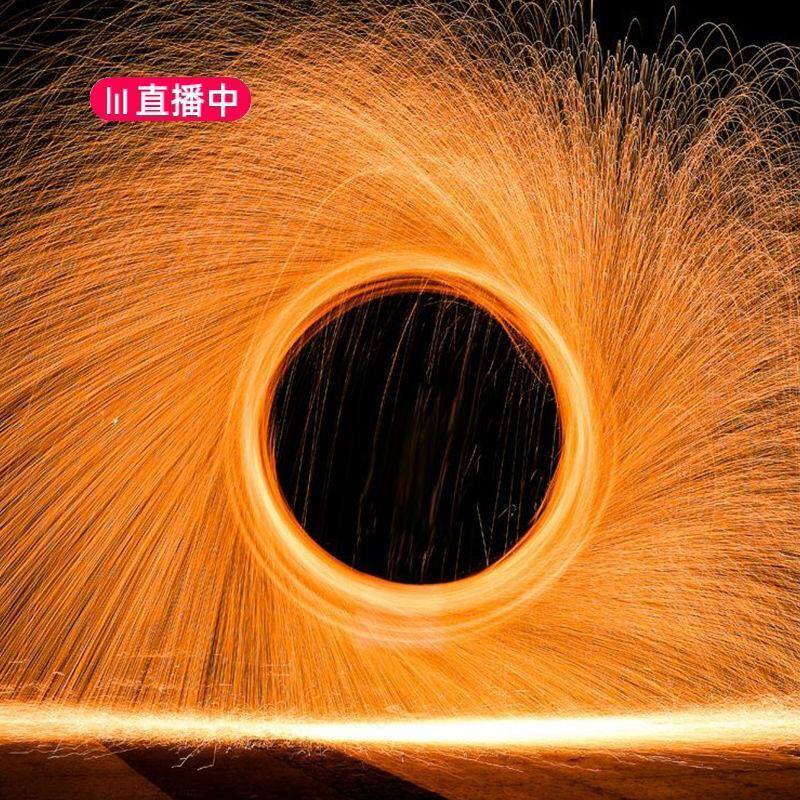 钢丝烟花生日网红发光棒摔仙女快手抛光过年钢丝球