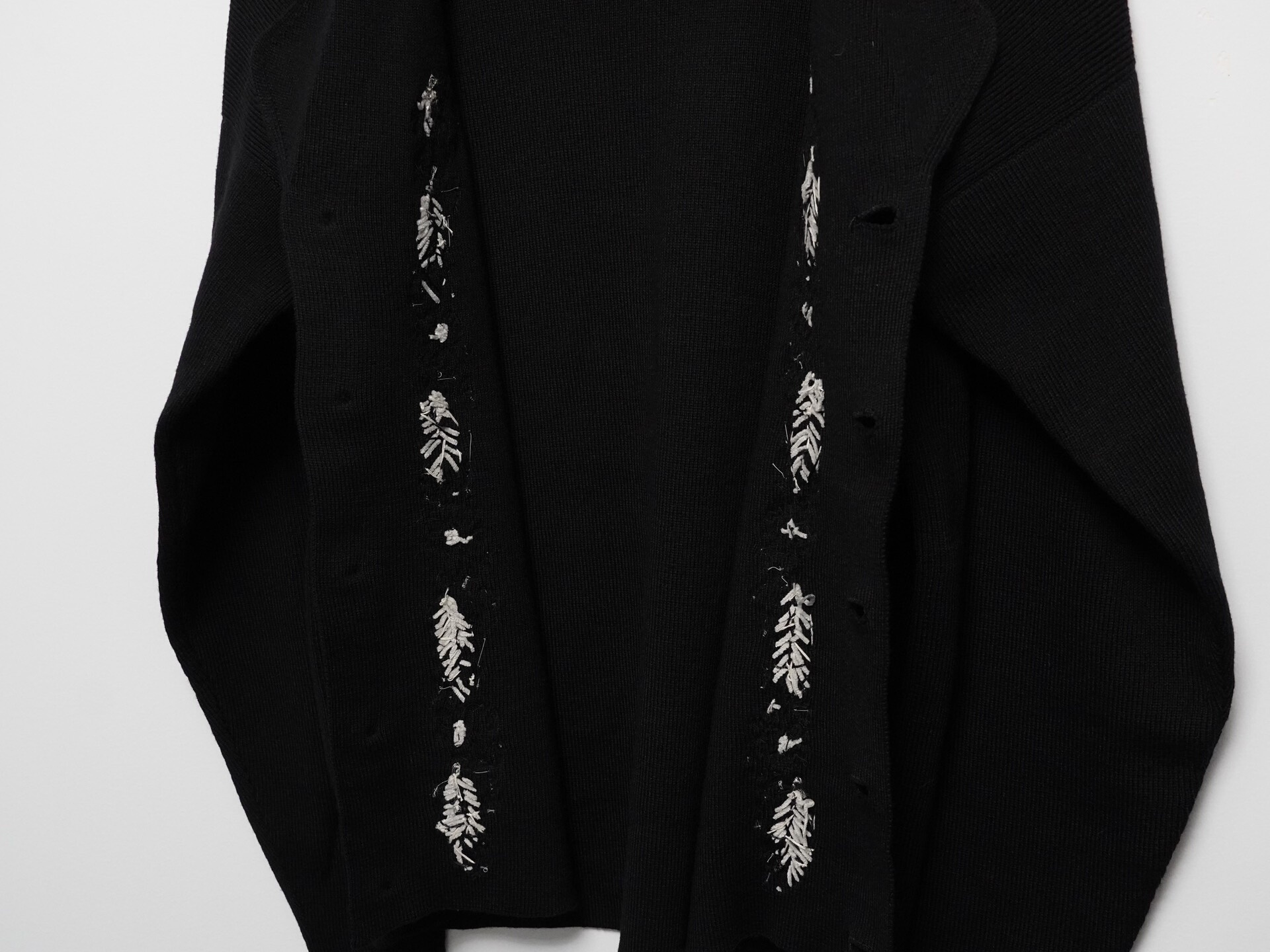 Yohji Yamamoto 1988AW Black Embroidered Sweater — back