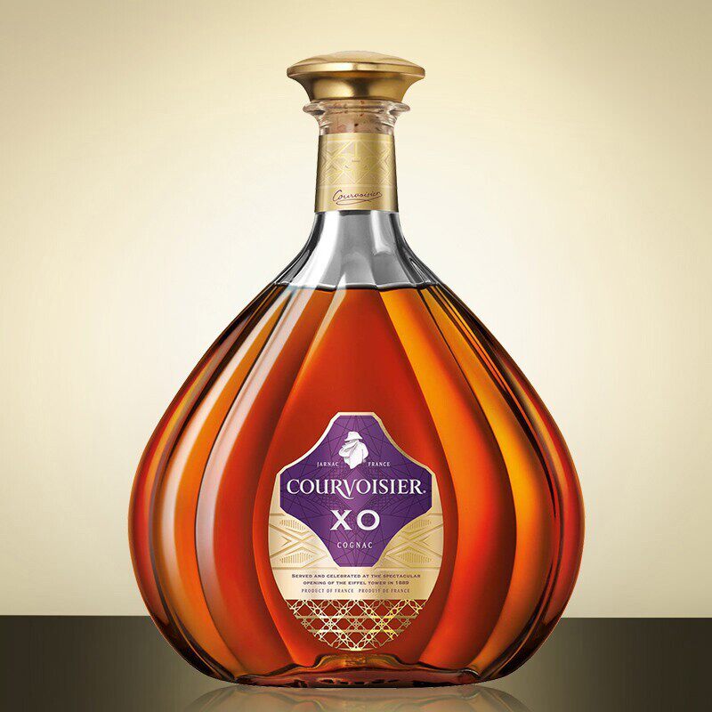 【1元起拍】2瓶 法国拿破仑xo干邑白兰地700ml*2瓶